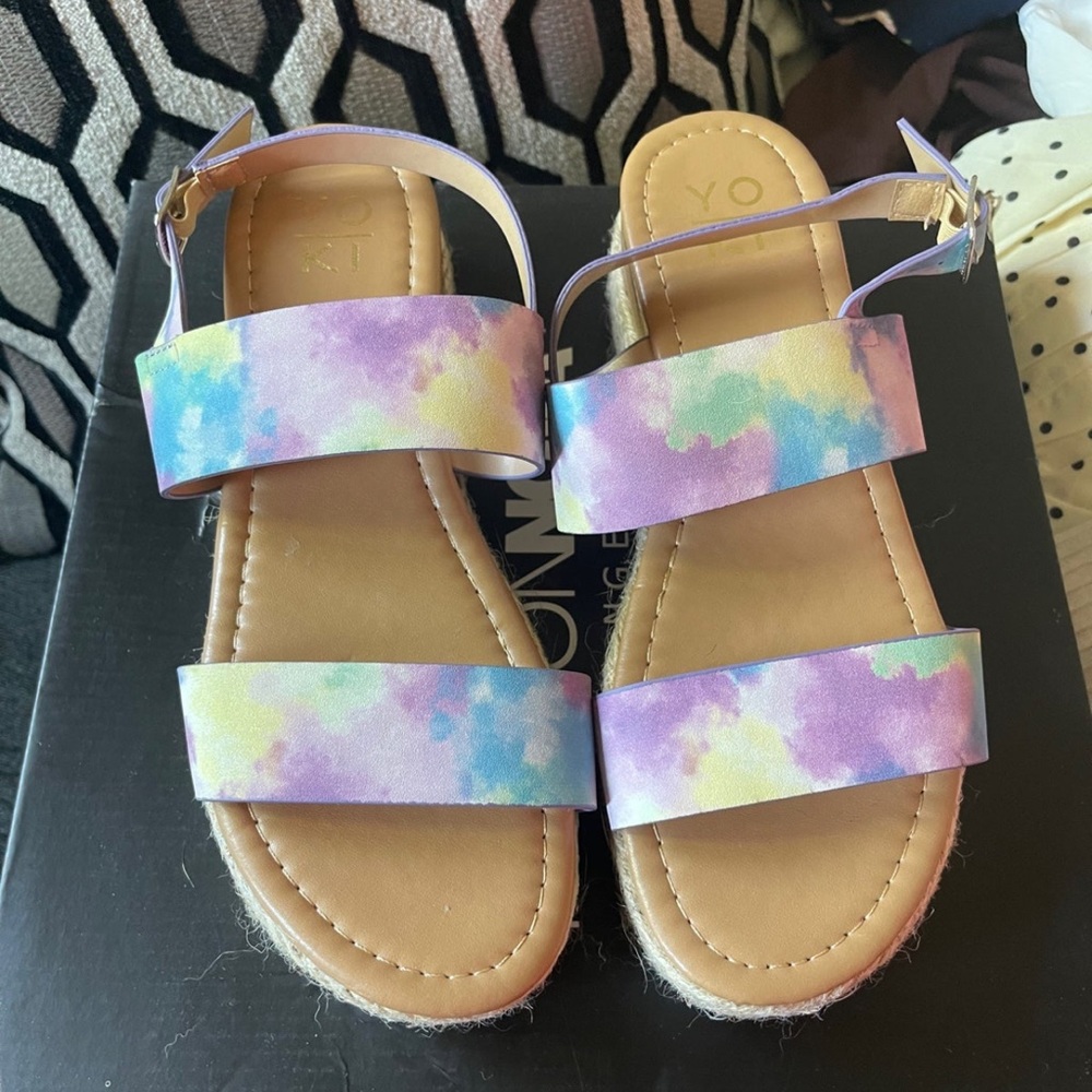 Tie Dye Platform Sandals🌈